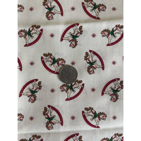 Vintage Fabric - Cranston Christmas Rocking Horse - Picture 2 of 3
